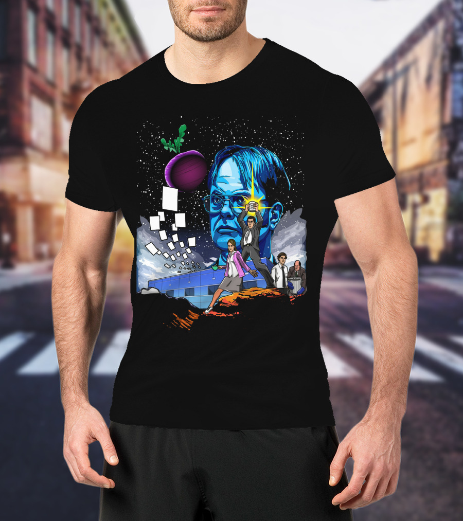 Star Wars Office Dwight Force Battle Galaxy Adventure T-Shirt