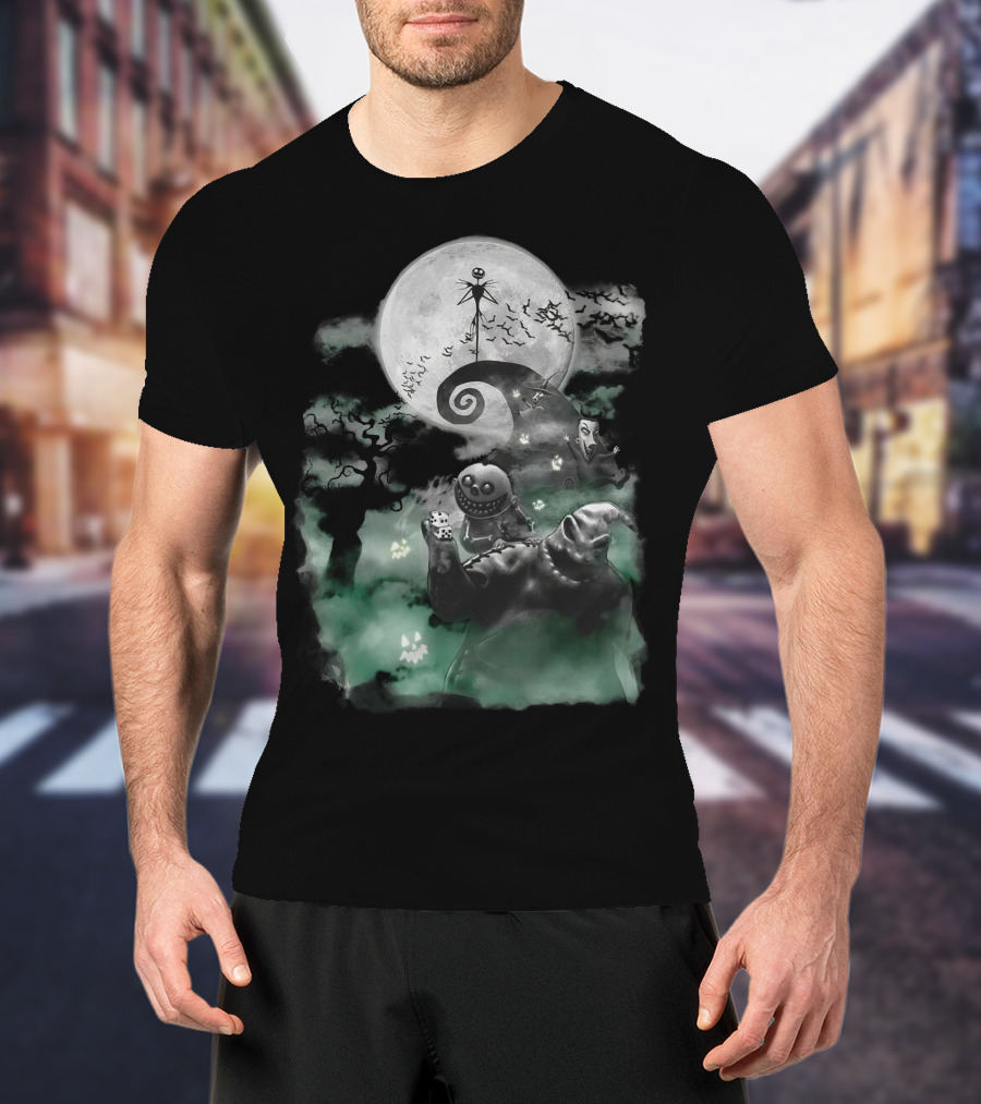 Halloween Full Moon Night Jack Skellington Pumpkin King T-Shirt