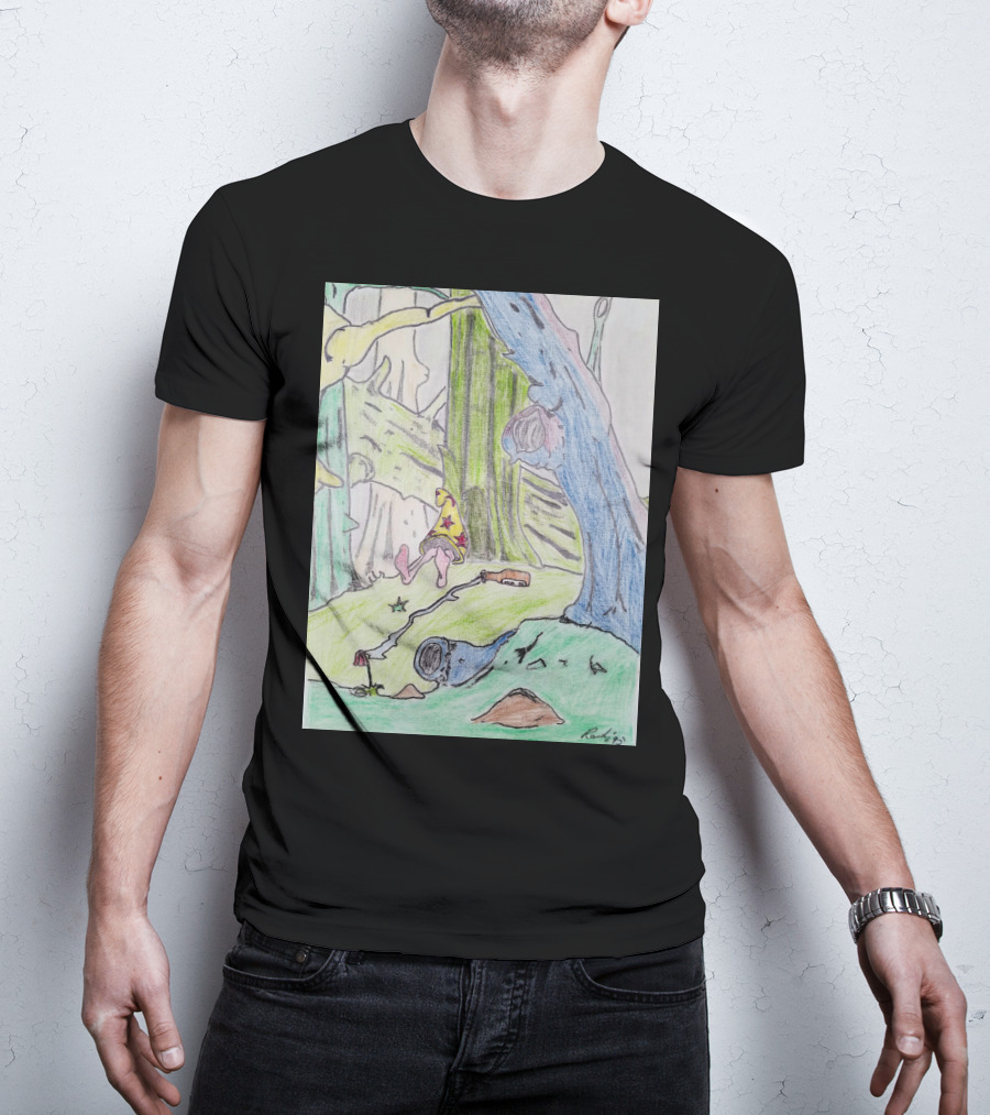 The Colored Forest Mysterious Path In Enchanted Woods T-Shirt
