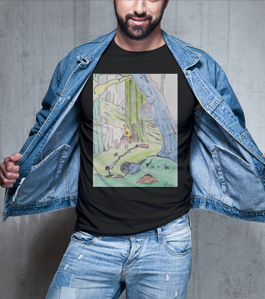 The Colored Forest Mysterious Path In Enchanted Woods T-Shirt
