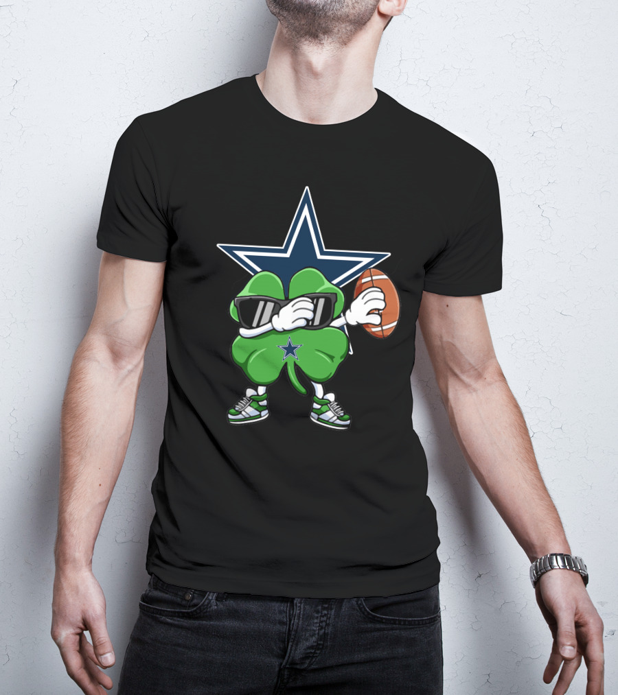 Dallas Cowboys Shamrock Football Star T-Shirt