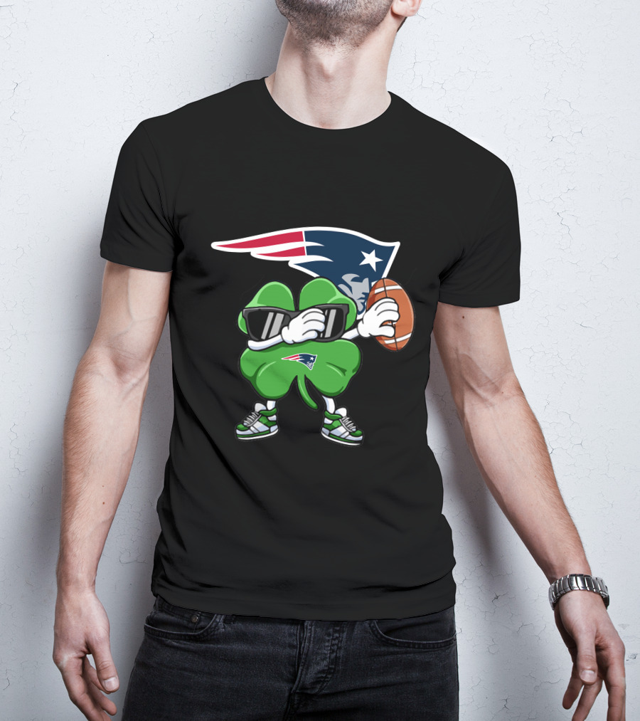 Patriots Football Shamrock Dab T-Shirt