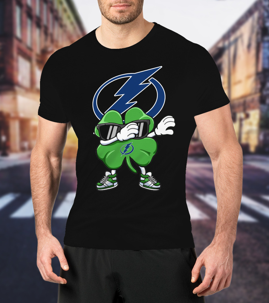Tampa Bay Lightning Dabbing Shamrock T-Shirt