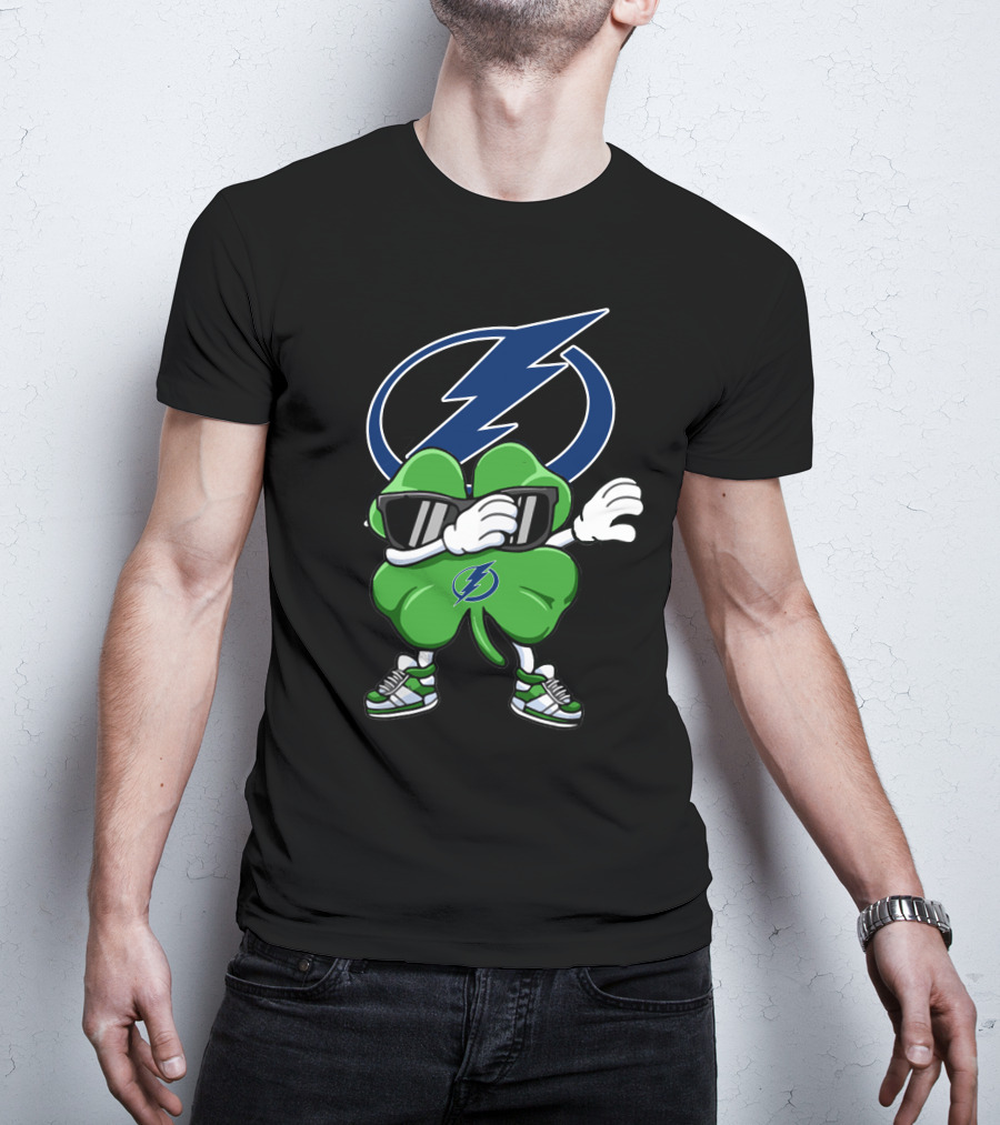 Tampa Bay Lightning Dabbing Shamrock T-Shirt
