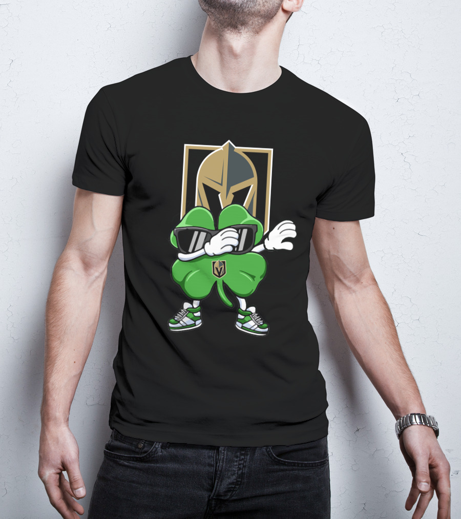 Vegas Golden Knights Shamrock Dab T-Shirt