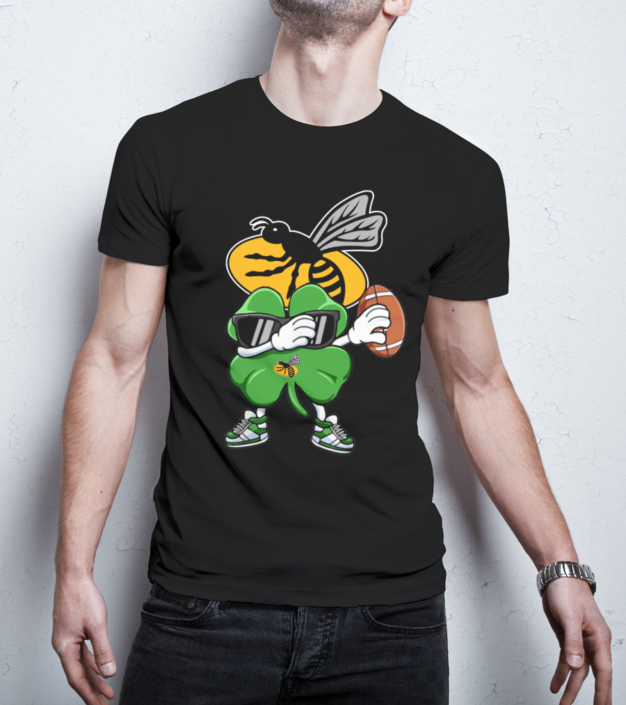 Wasps RFC Shamrock With Sunglasses And Football T-Shirt