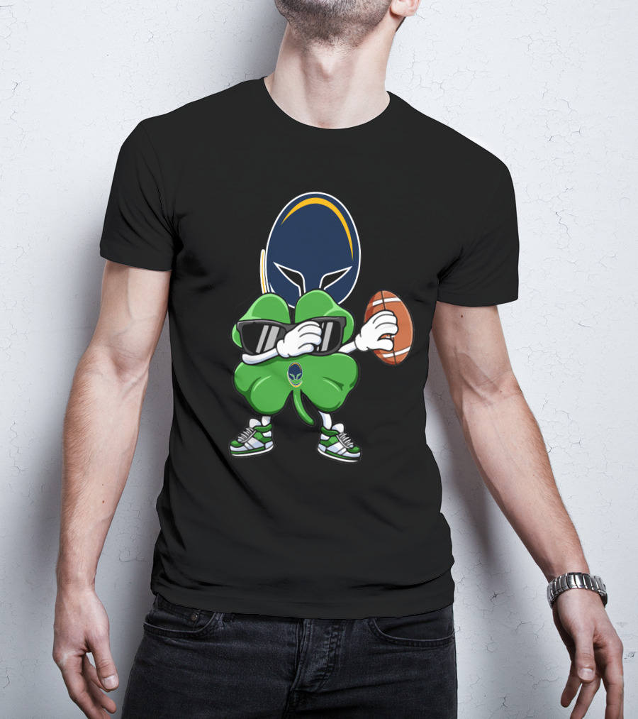 Worcester Warriors Football Shamrock Icon With Rugby Ball And Sunglasses T-Shirt