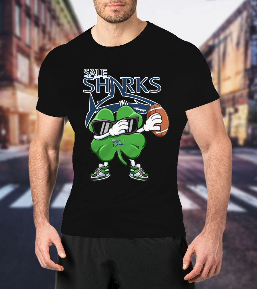 Sale Sharks Shamrock Football T-Shirt