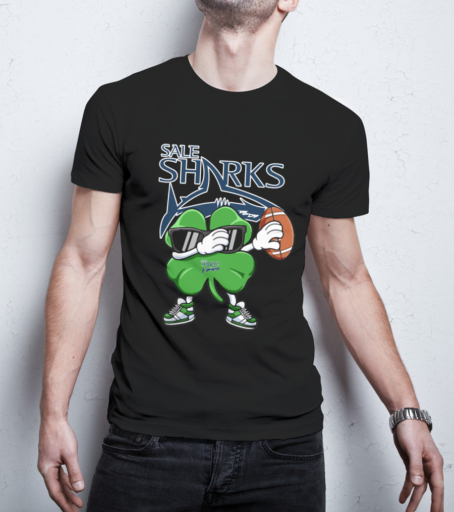 Sale Sharks Shamrock Football T-Shirt
