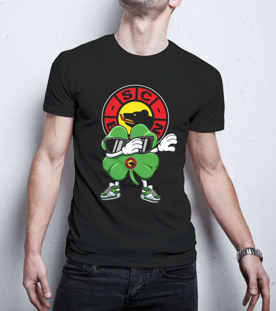 SC Bern Cool Clover Mascot With Sunglasses And Bear T-Shirt