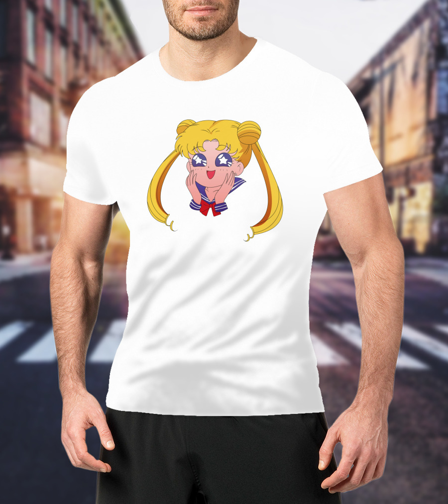Sailor Moon Usagi Tsukino Star Eyes Anime Character T-Shirt