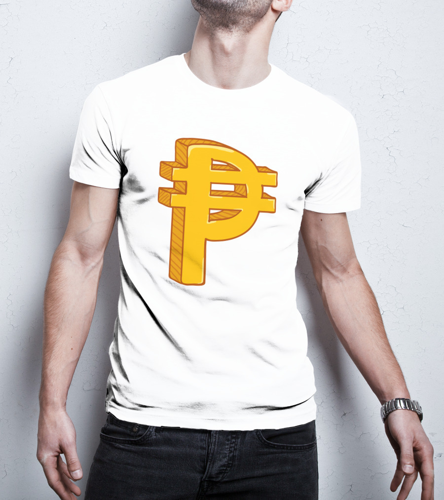 Peso Currency Symbol Philippines Gold T-Shirt