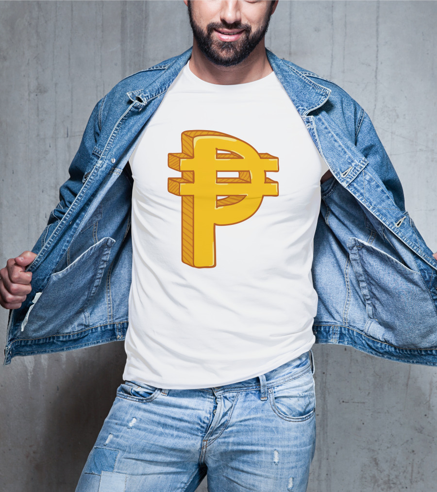 Peso Currency Symbol Philippines Gold T-Shirt