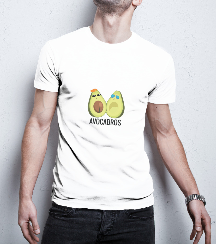 AVOCABROS Avocado Friends With Sunglasses T-Shirt