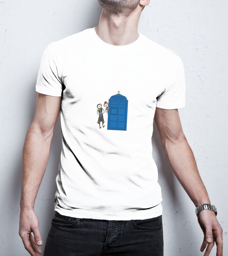 Twomad Police Box Doctor Who T-Shirt