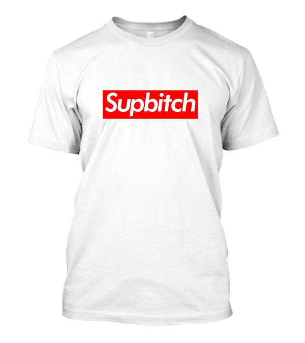 Supbitch Red Box Logo Streetwear T-Shirt