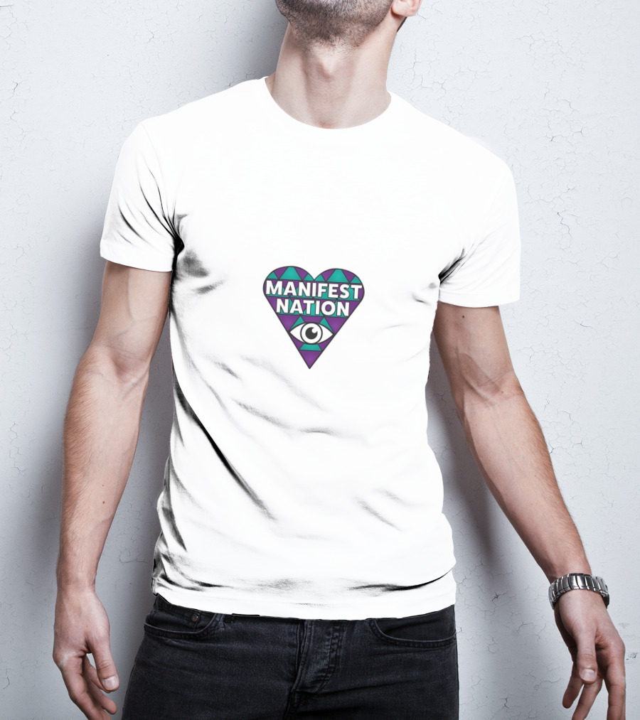 Manifest Nation Ganja White Night Eye T-Shirt