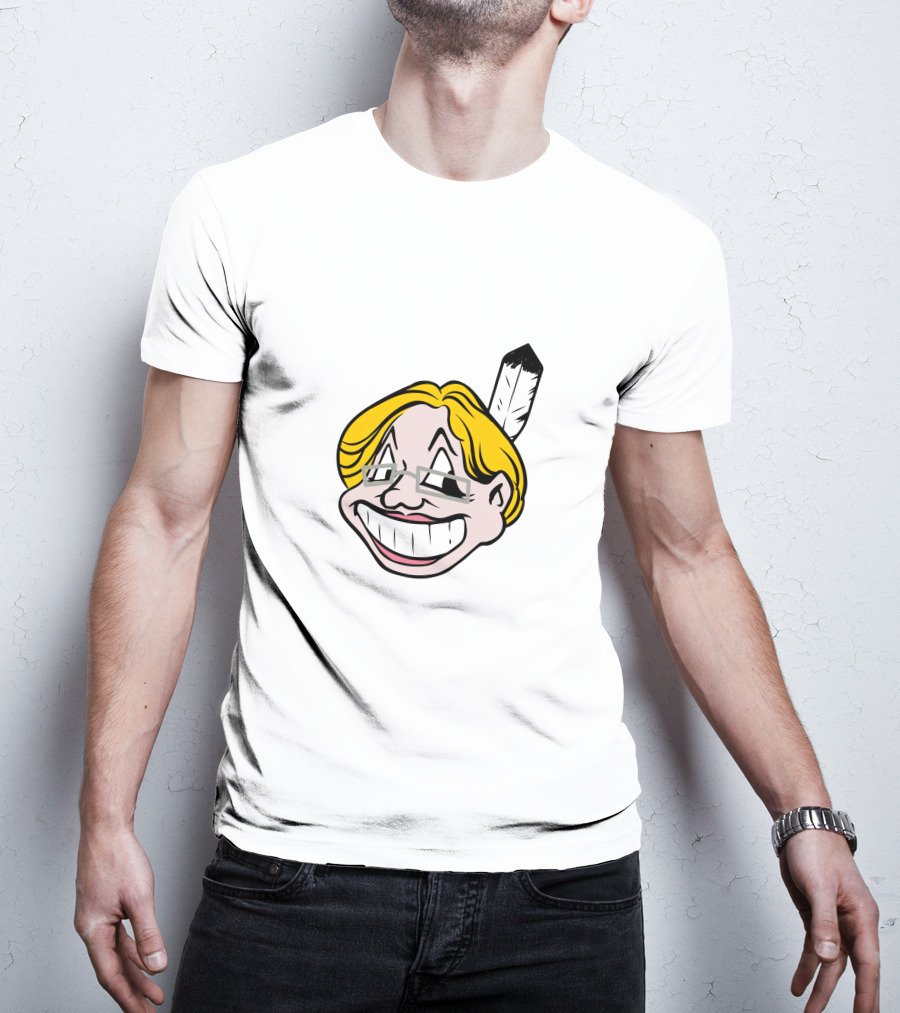 Warren Pocahontas Parody Caricature Feather T-Shirt