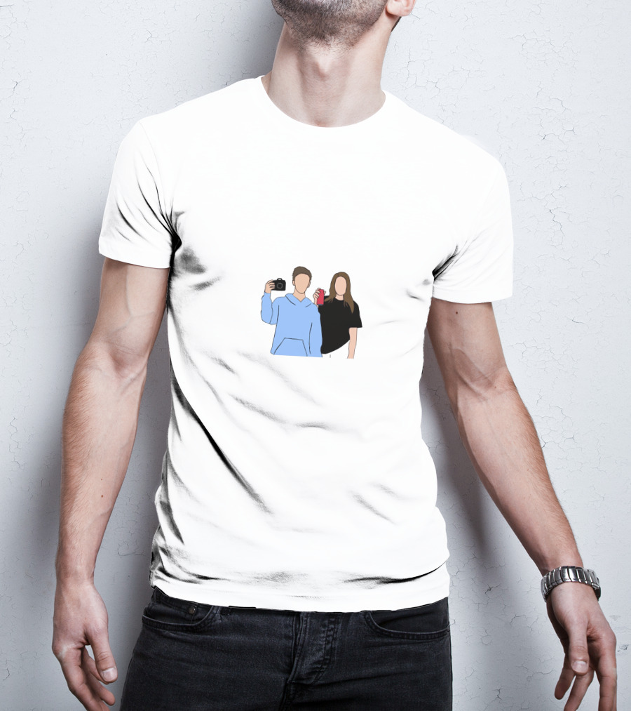 Sinjin Drowning Camera And Drink Duo T-Shirt