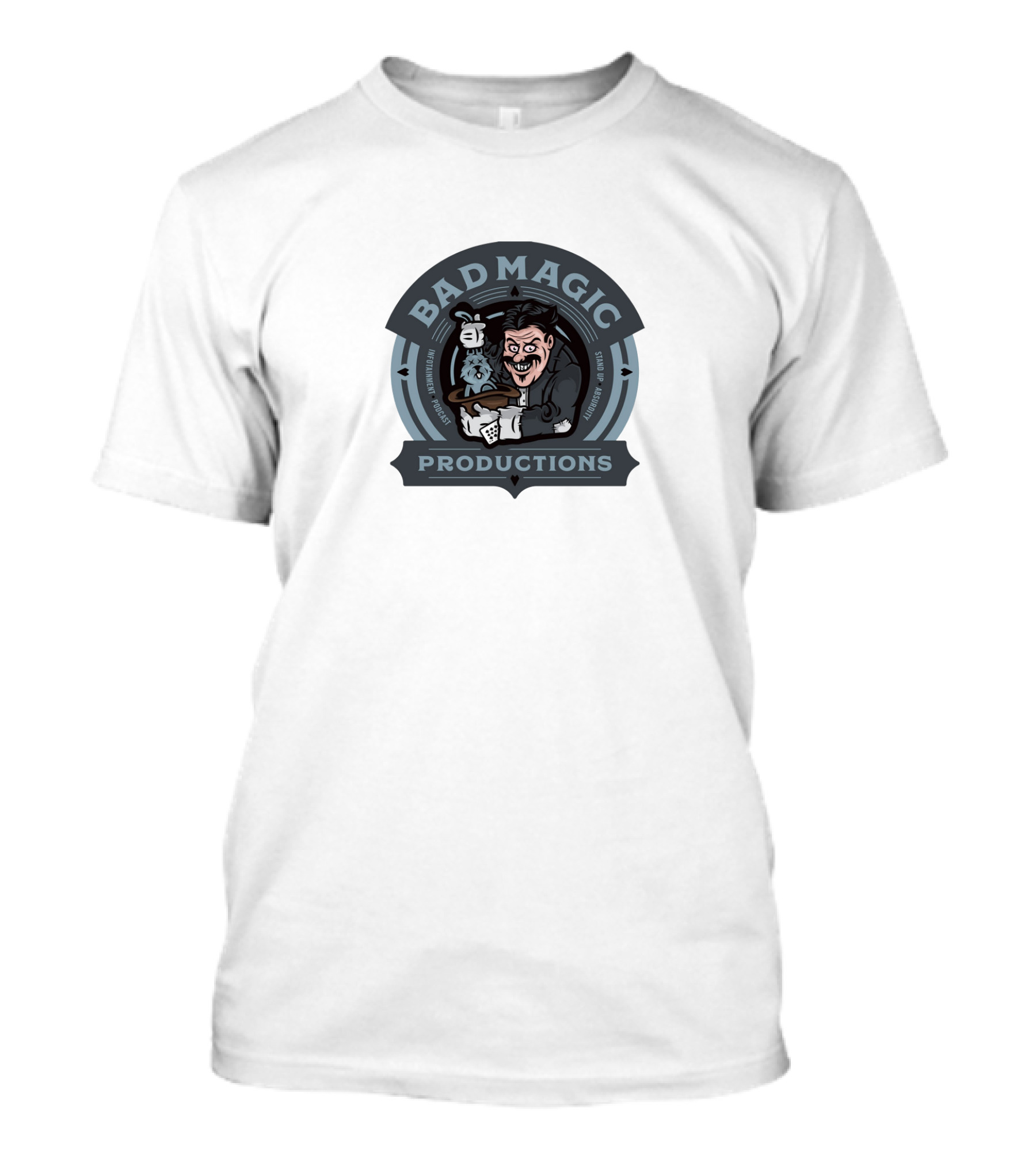 Bad Magic Productions Rabbit Trick Comedy T-Shirt