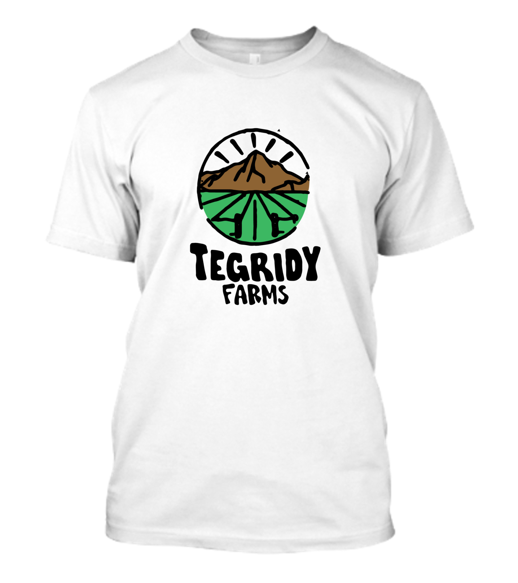 Tegridy Farms Mountain Fields Circular T-Shirt