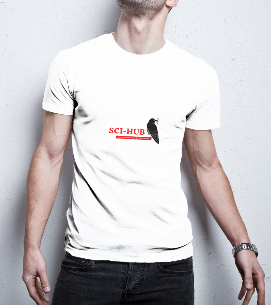 SCI-HUB Remove All Barriers In The Way Of Science Crow T-Shirt