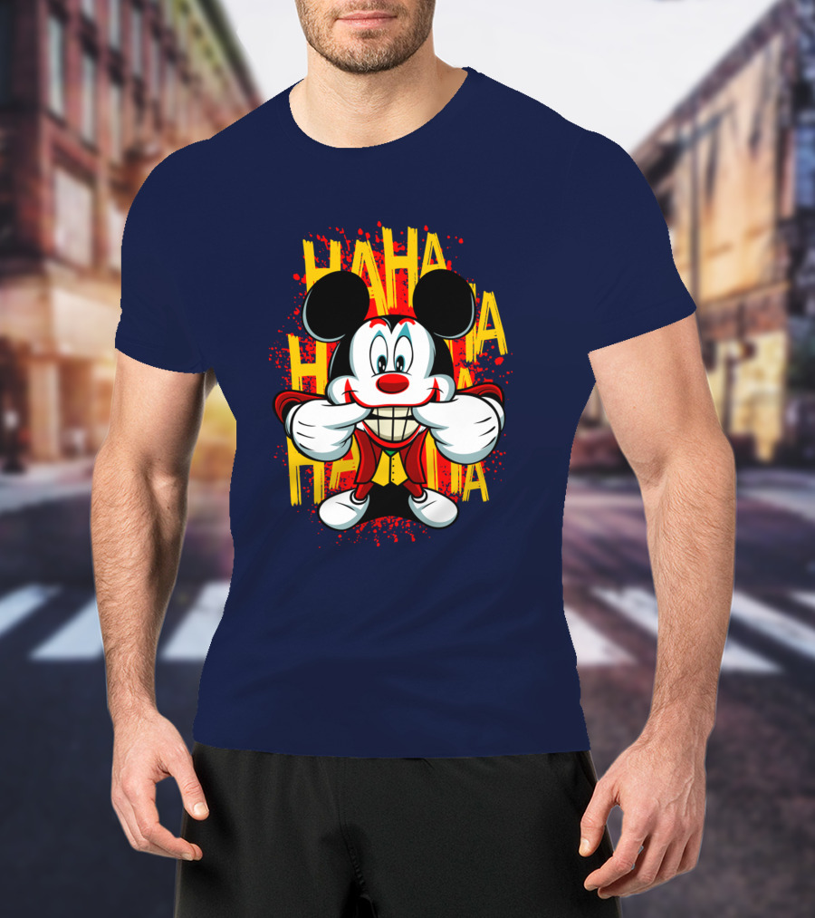 HAHA Mickey Mouse Funny Man T-Shirt