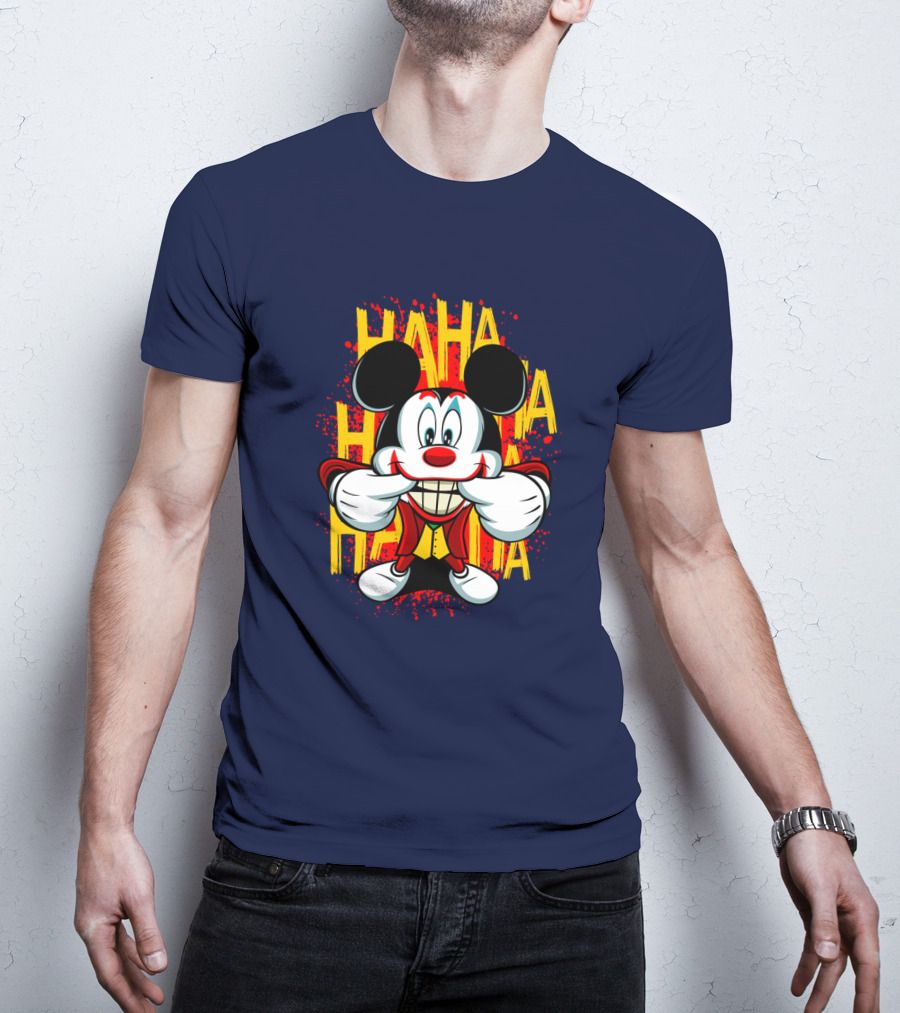 HAHA Mickey Mouse Funny Man T-Shirt