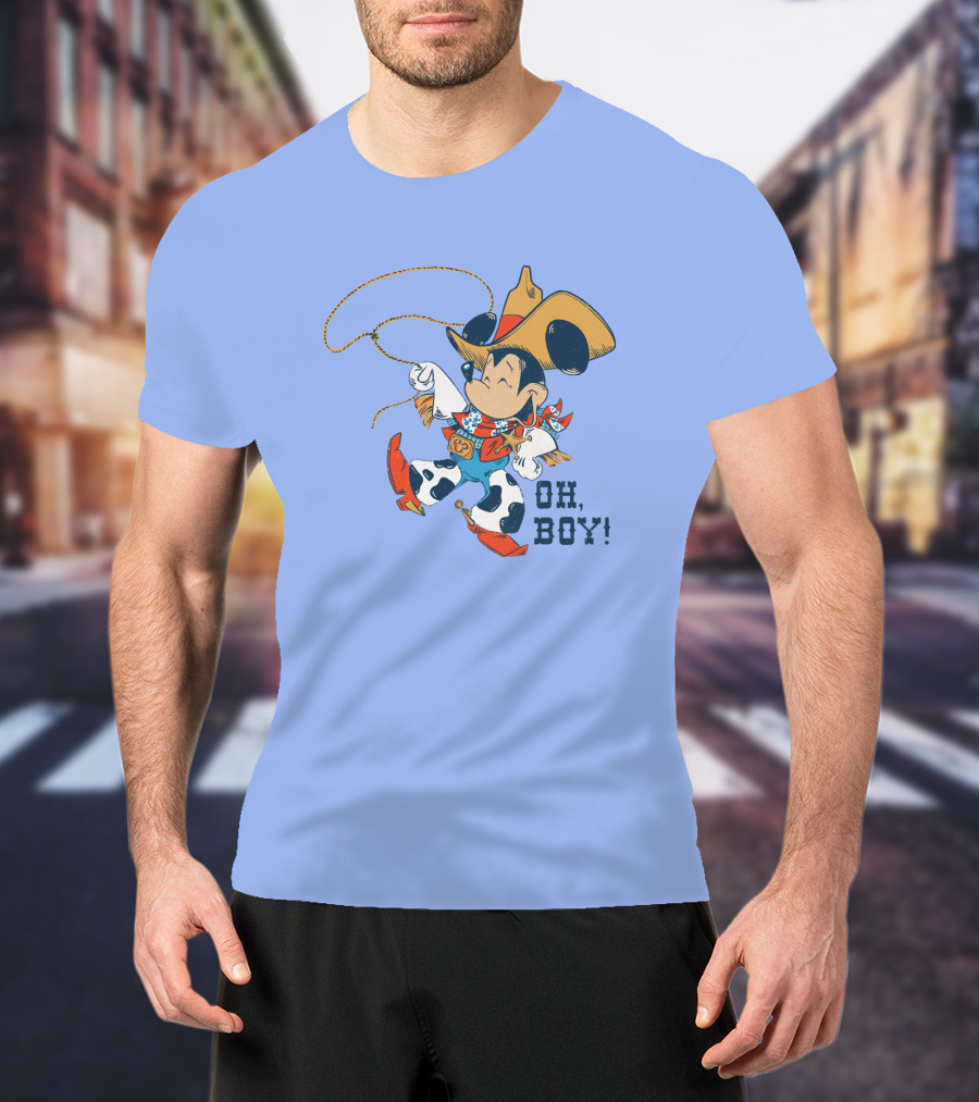Mickey Mouse Cowboy Oh Boy T-Shirt