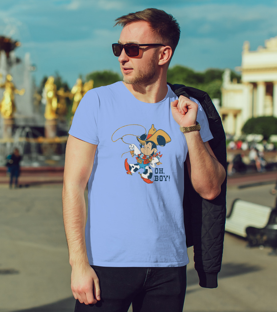 Mickey Mouse Cowboy Oh Boy T-Shirt