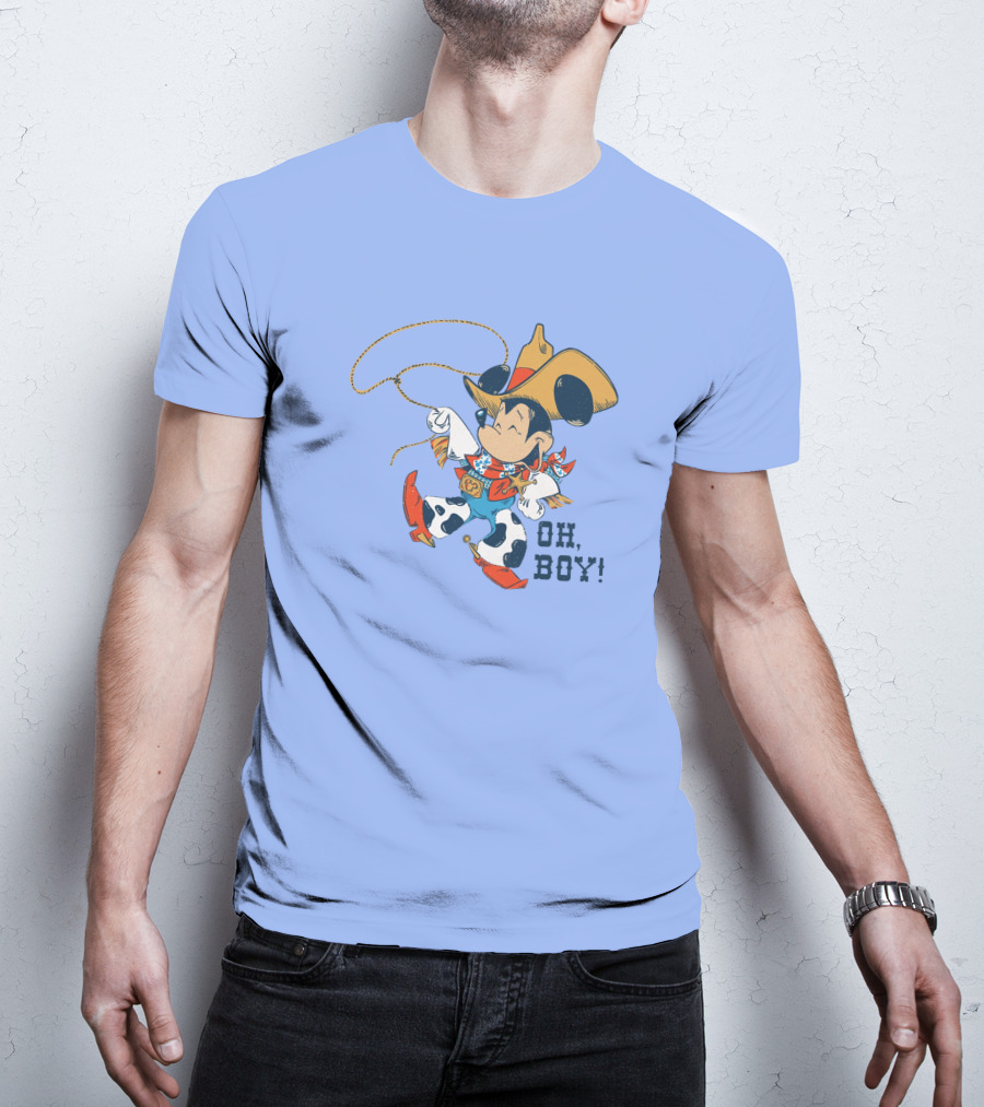 Mickey Mouse Cowboy Oh Boy T-Shirt