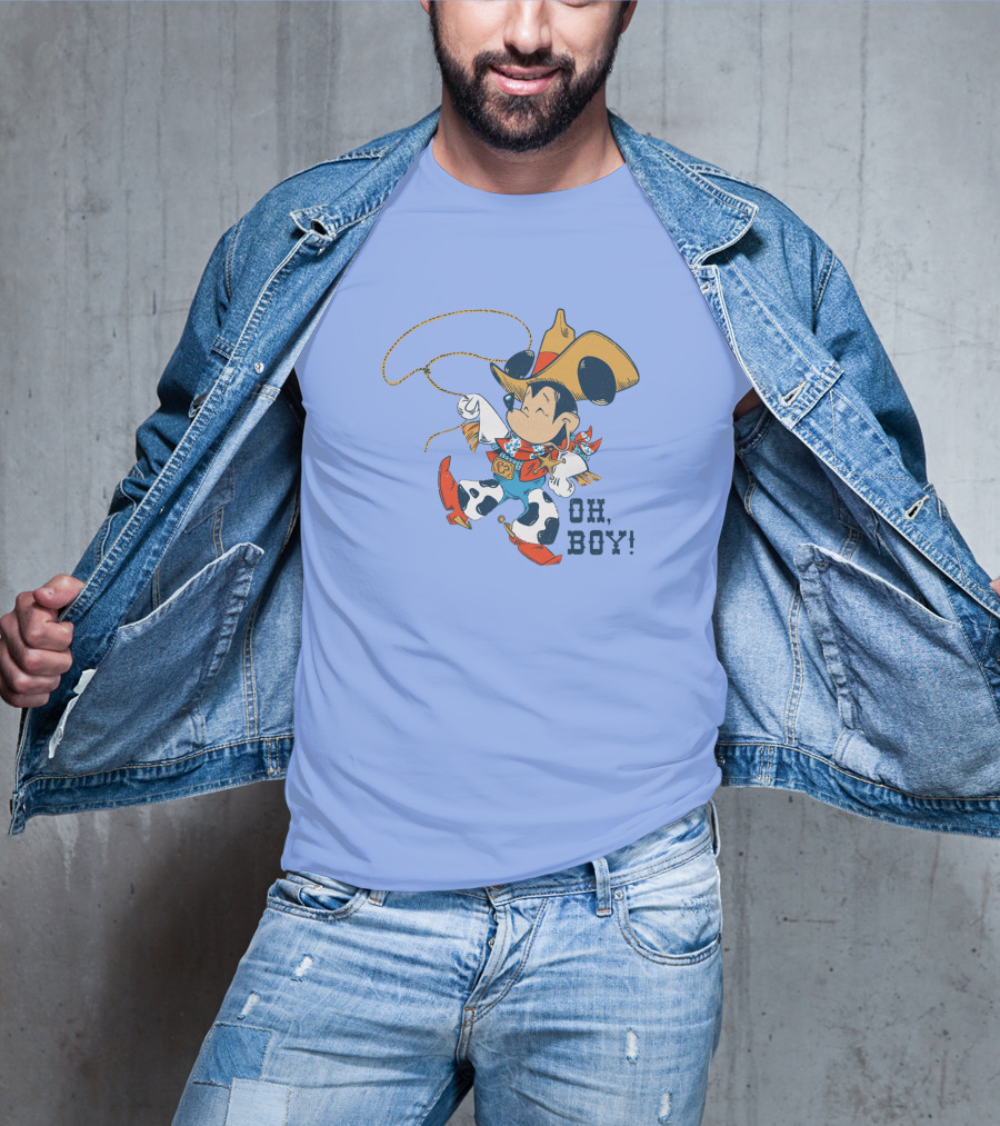 Mickey Mouse Cowboy Oh Boy T-Shirt