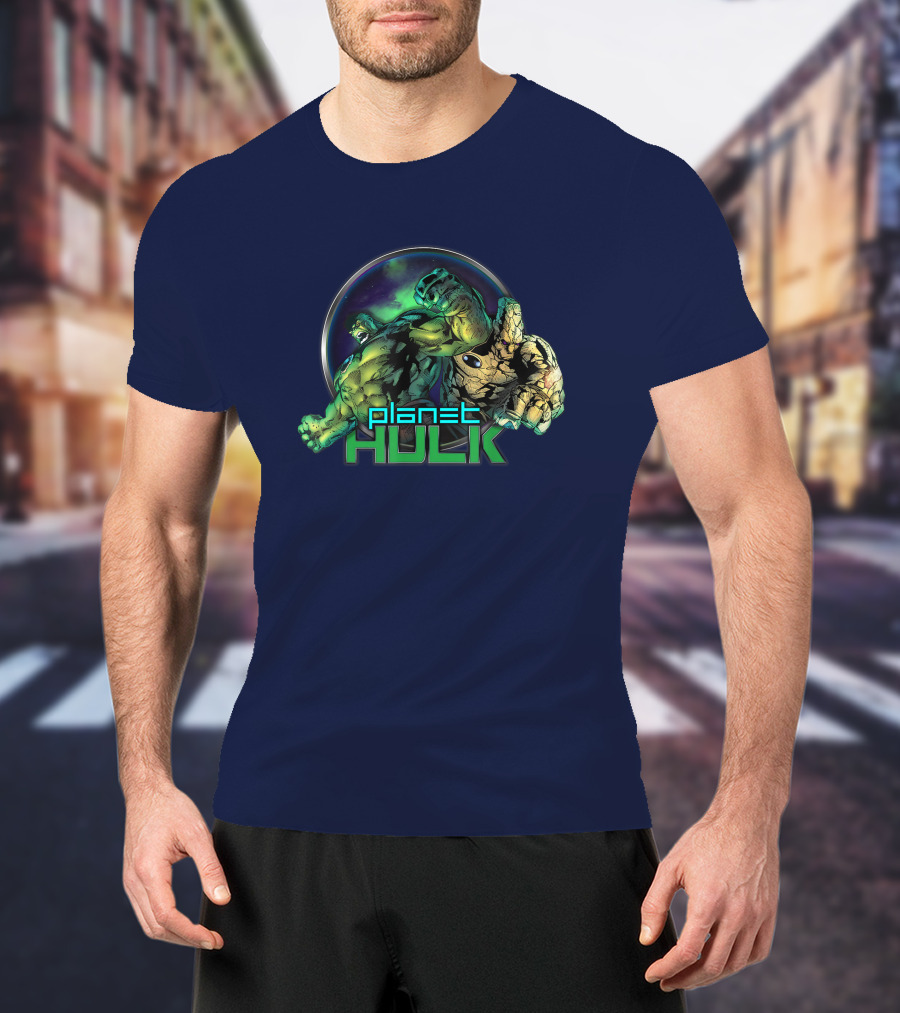 Marvel Planet Hulk And Korg Dynamic Duo Universe Crossover T-Shirt