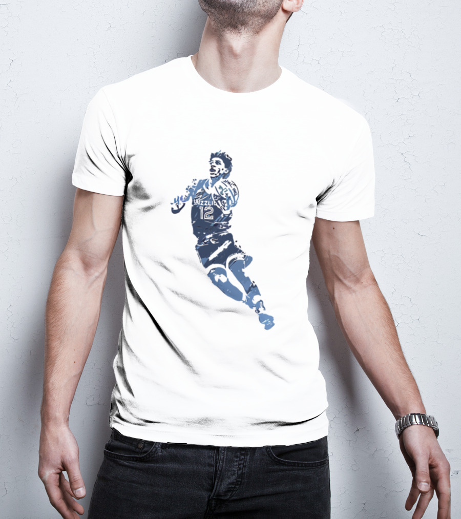Grizzlies Basketball Player Silhouette 12 Funny Grizzliesa3hfc T-Shirt