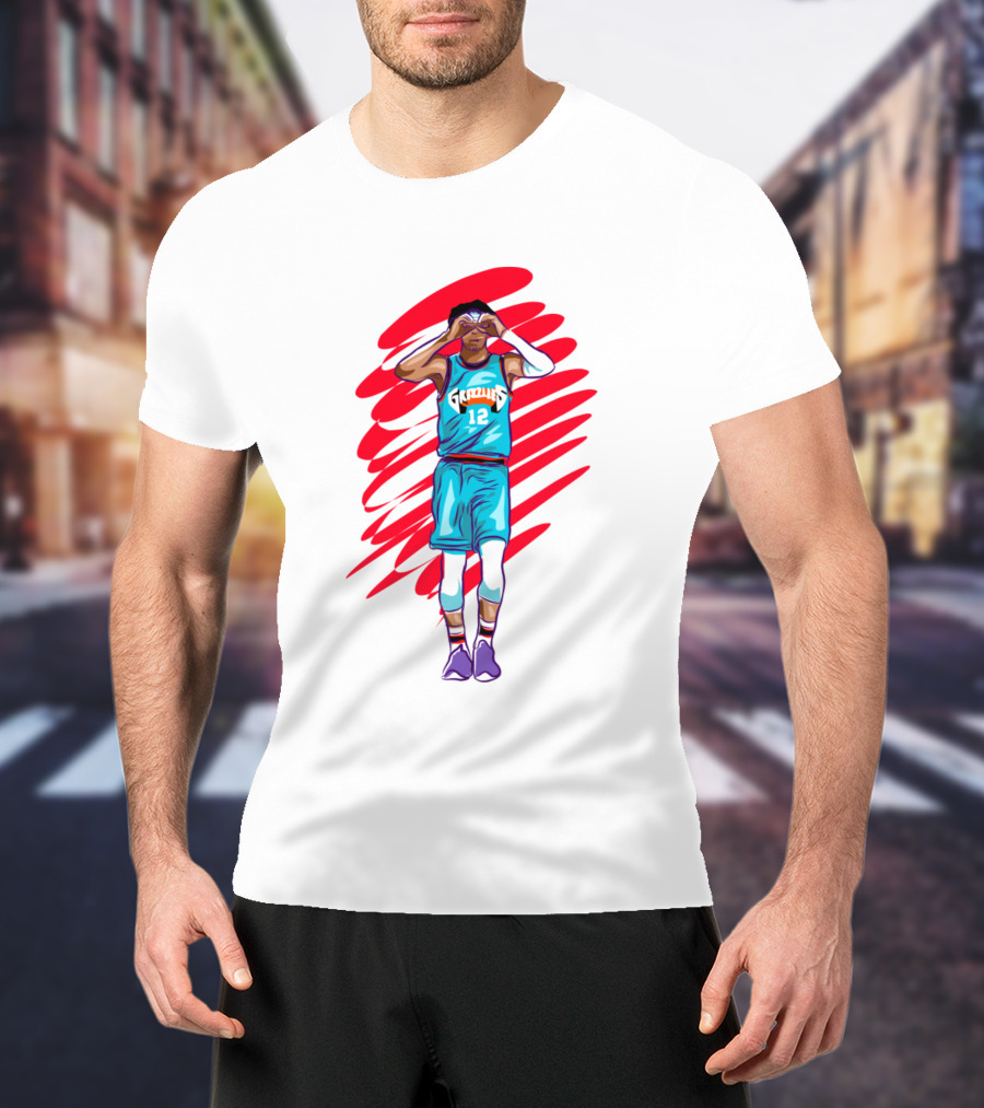 Funny Ja Morant Memphis Grizzlies Basketball Pose T-Shirt