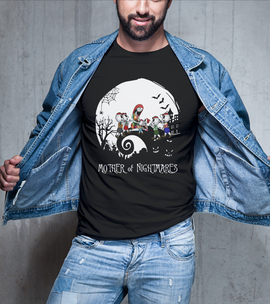 Mother Of Nightmares Halloween Scene With Five Characters T-Shirt