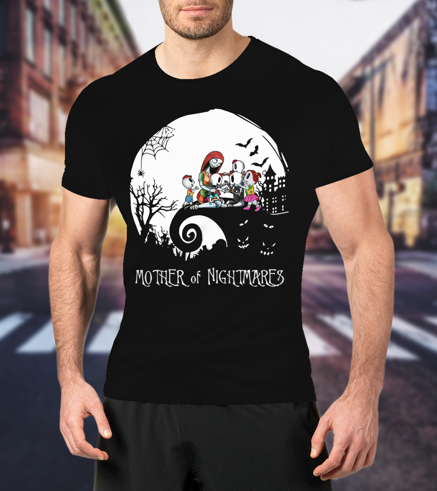 Mother Of Nightmares Halloween Family Moon Scene T-Shirt