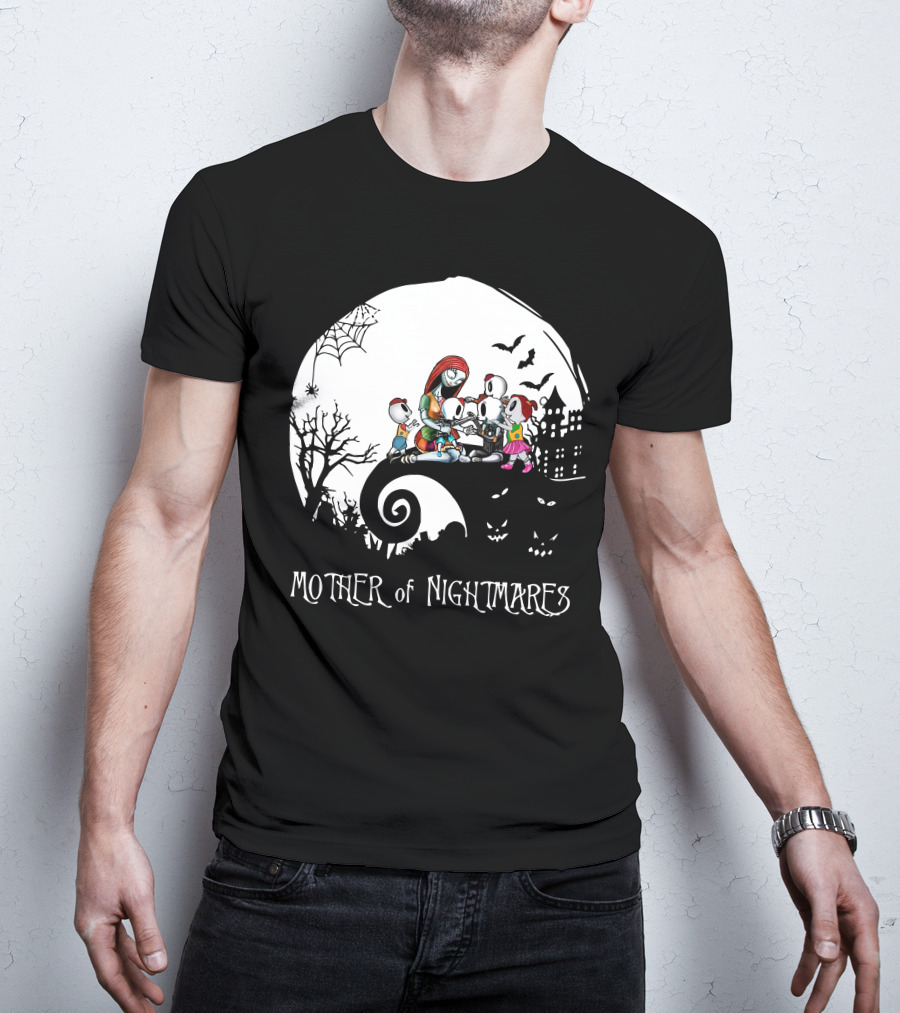 Mother Of Nightmares Halloween Family Moon Scene T-Shirt