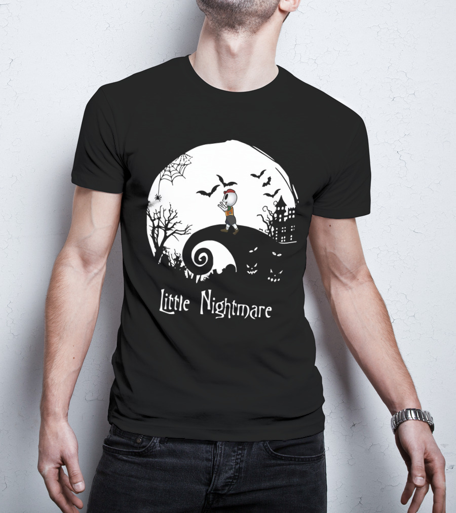 Little Nightmare Boy Halloween Spooky Scene T-Shirt
