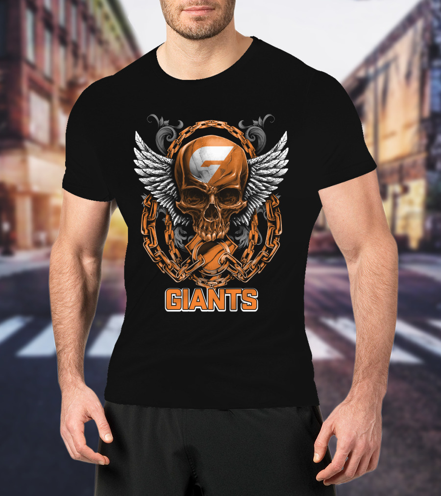 GIANTS Skull Wings Chains T-Shirt