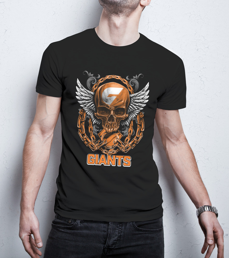 GIANTS Skull Wings Chains T-Shirt