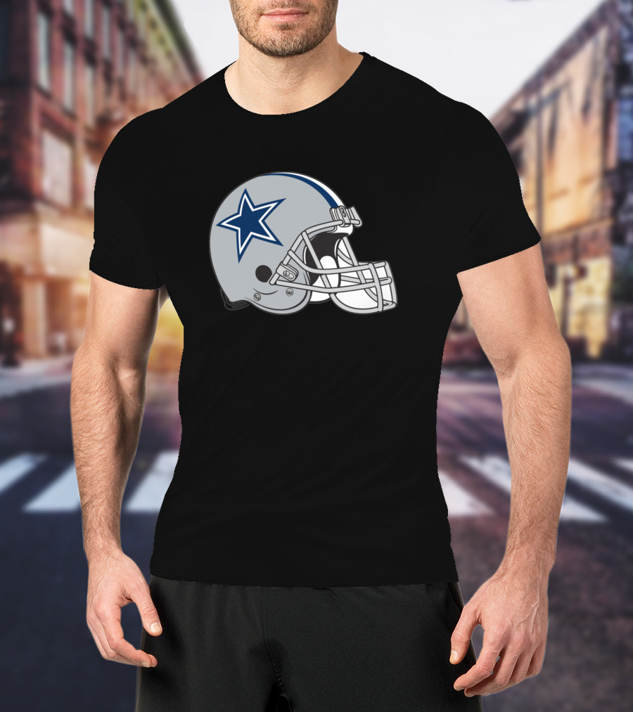 Dallas Cowboys Helmet Star T-Shirt