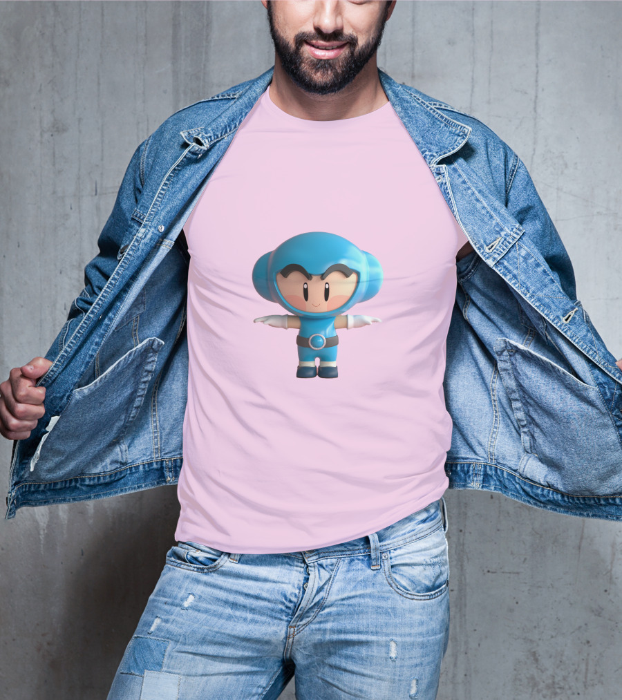 Crazy Arcade Dao Cute Character Blue T-Shirt