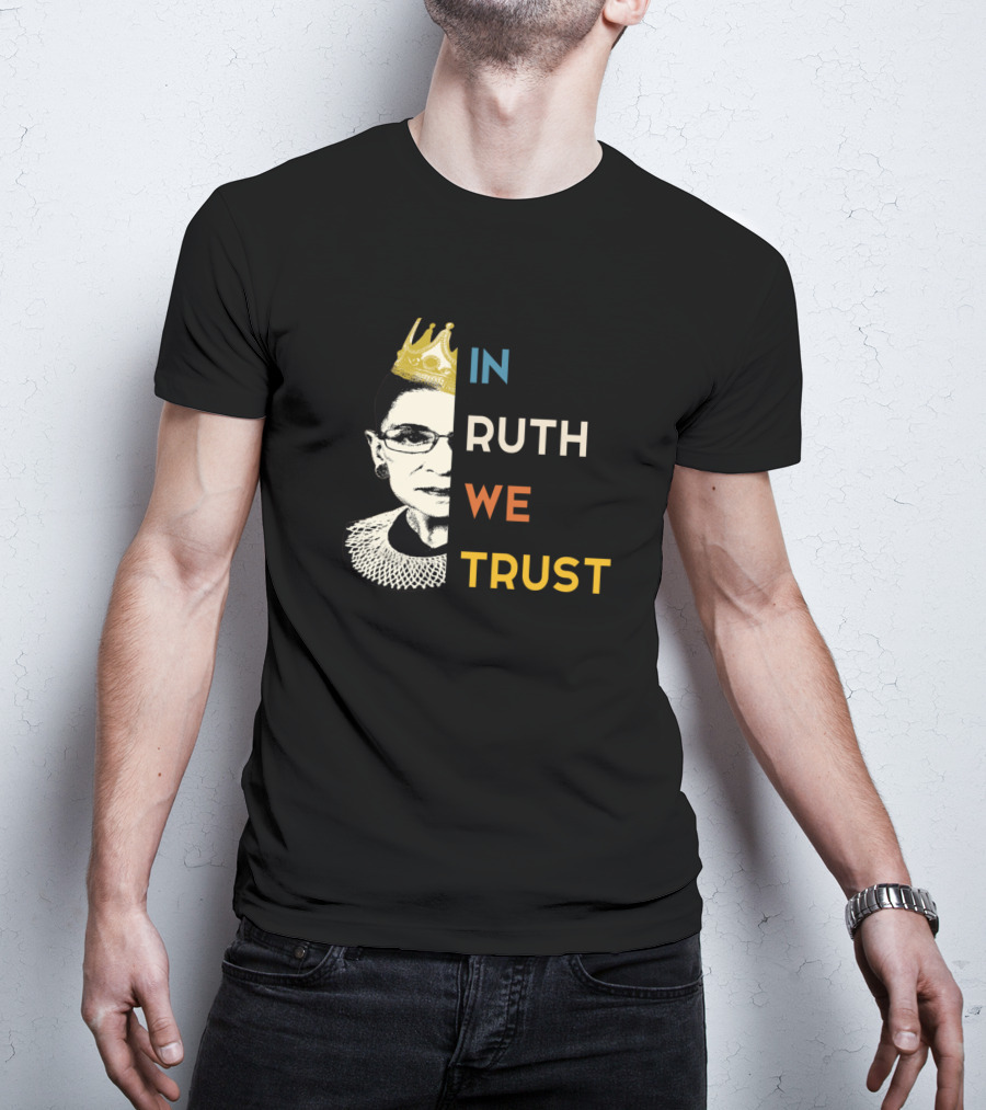 IN RUTH WE TRUST Crown Collar Half T-Shirt