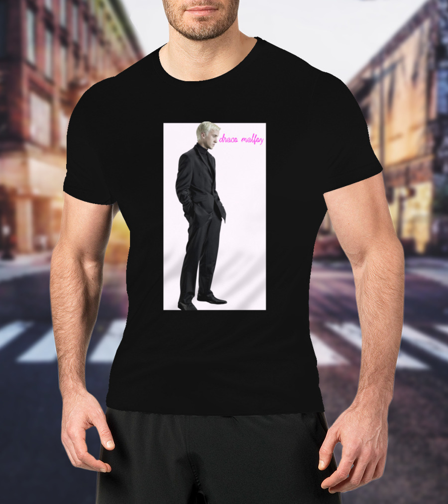 Draco Malfoy Fan Black Suit T-Shirt