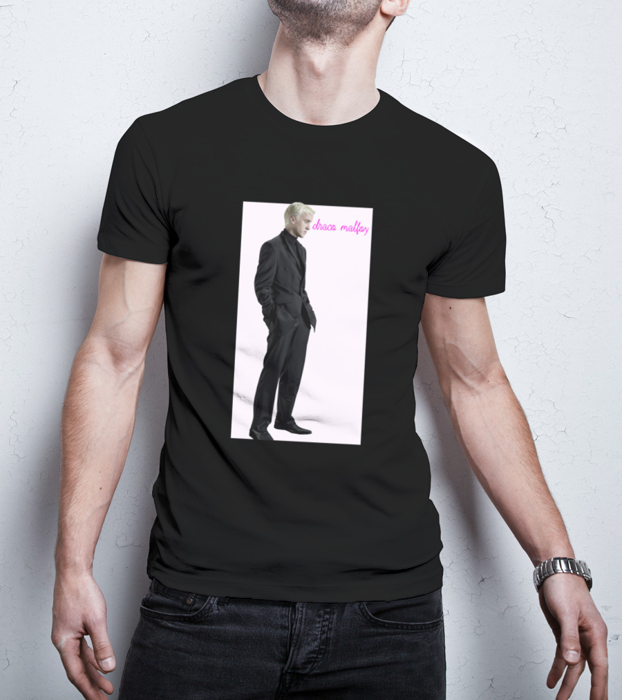 Draco Malfoy Fan Black Suit T-Shirt