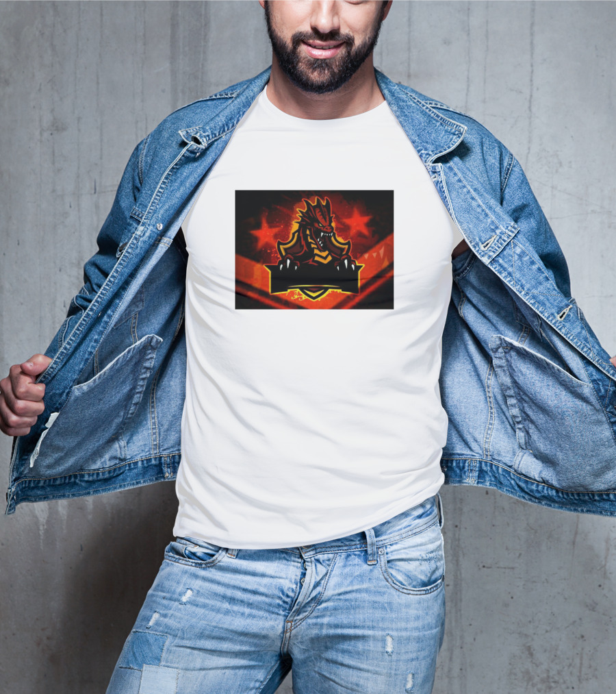 Draco6kin1 Fiery Dragon Emblem T-Shirt
