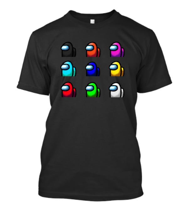 Among Us Crewmate Characters Multicolor Collection T-Shirt