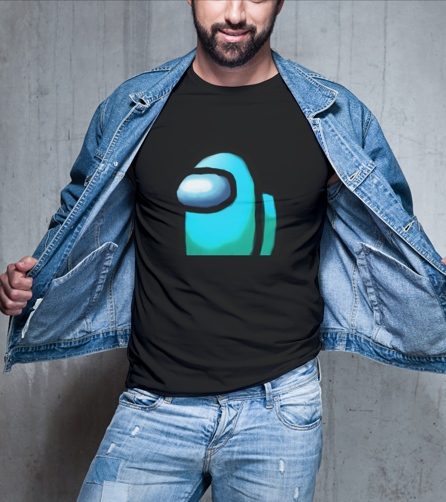 Among Us Crewmate Cyan Character T-Shirt
