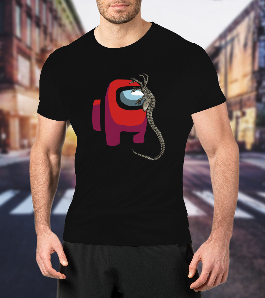 Among Us Facehugger Alien Crossover T-Shirt